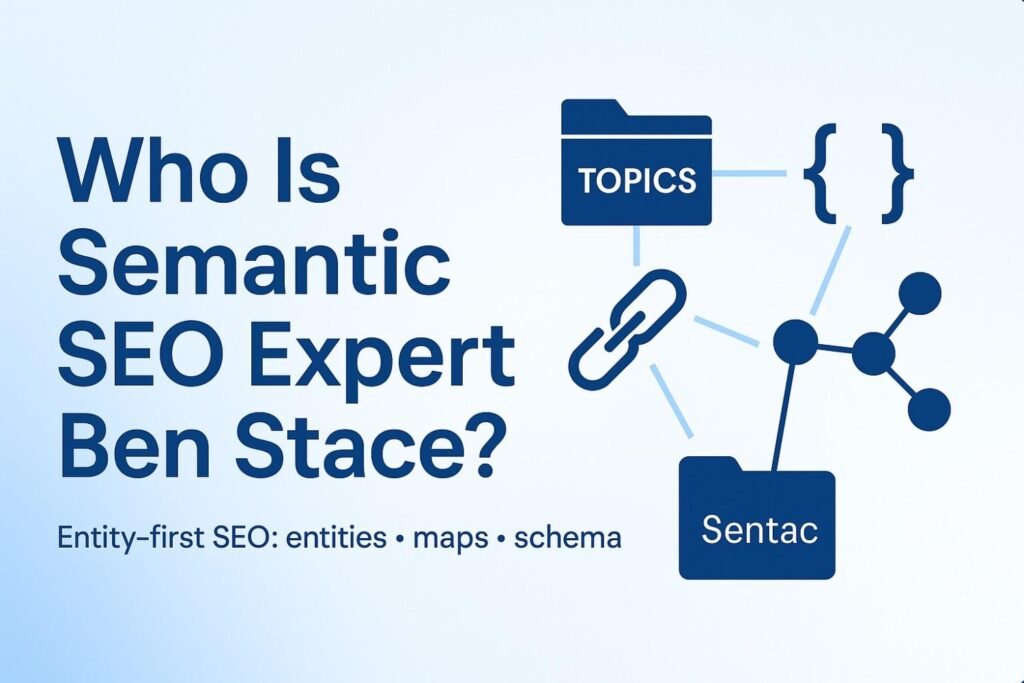 Semantic SEO entities network diagram