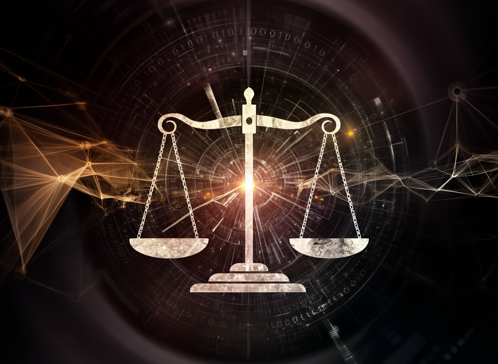 Abstract image symbolizing digital controversy and ethical dilemmas.