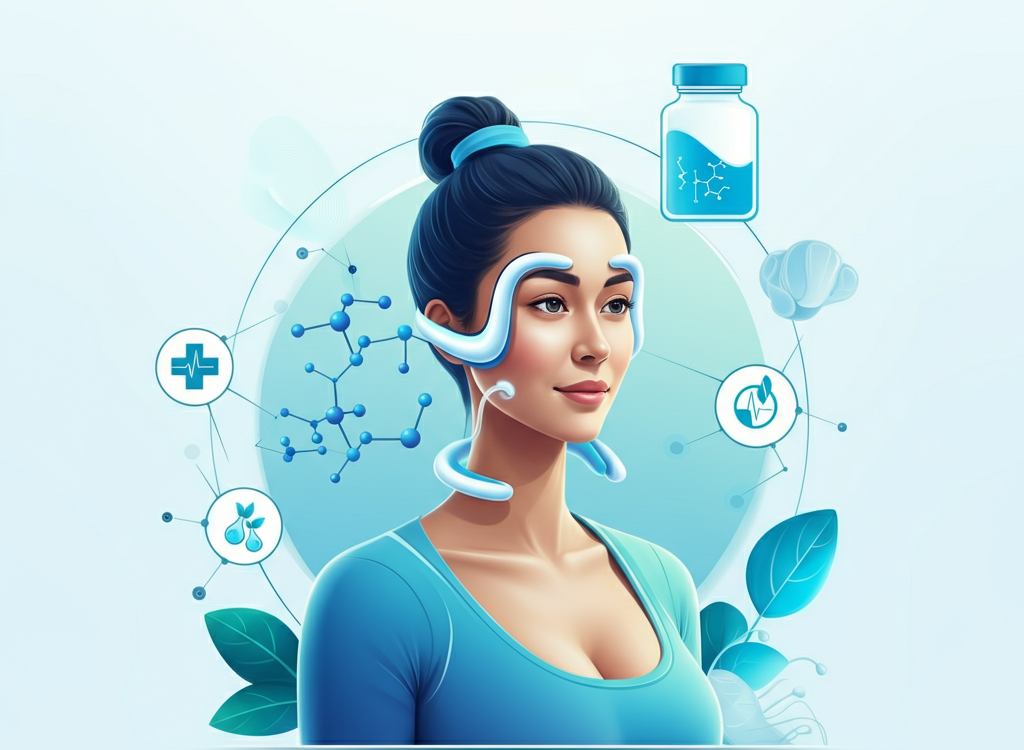 A vibrant image representing health and wellness, featuring a refreshed individual and subtle medical elements, symbolizing Lepbound's benefits.
